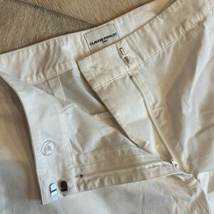 Claude Pierlot 100% Cotton White Trousers